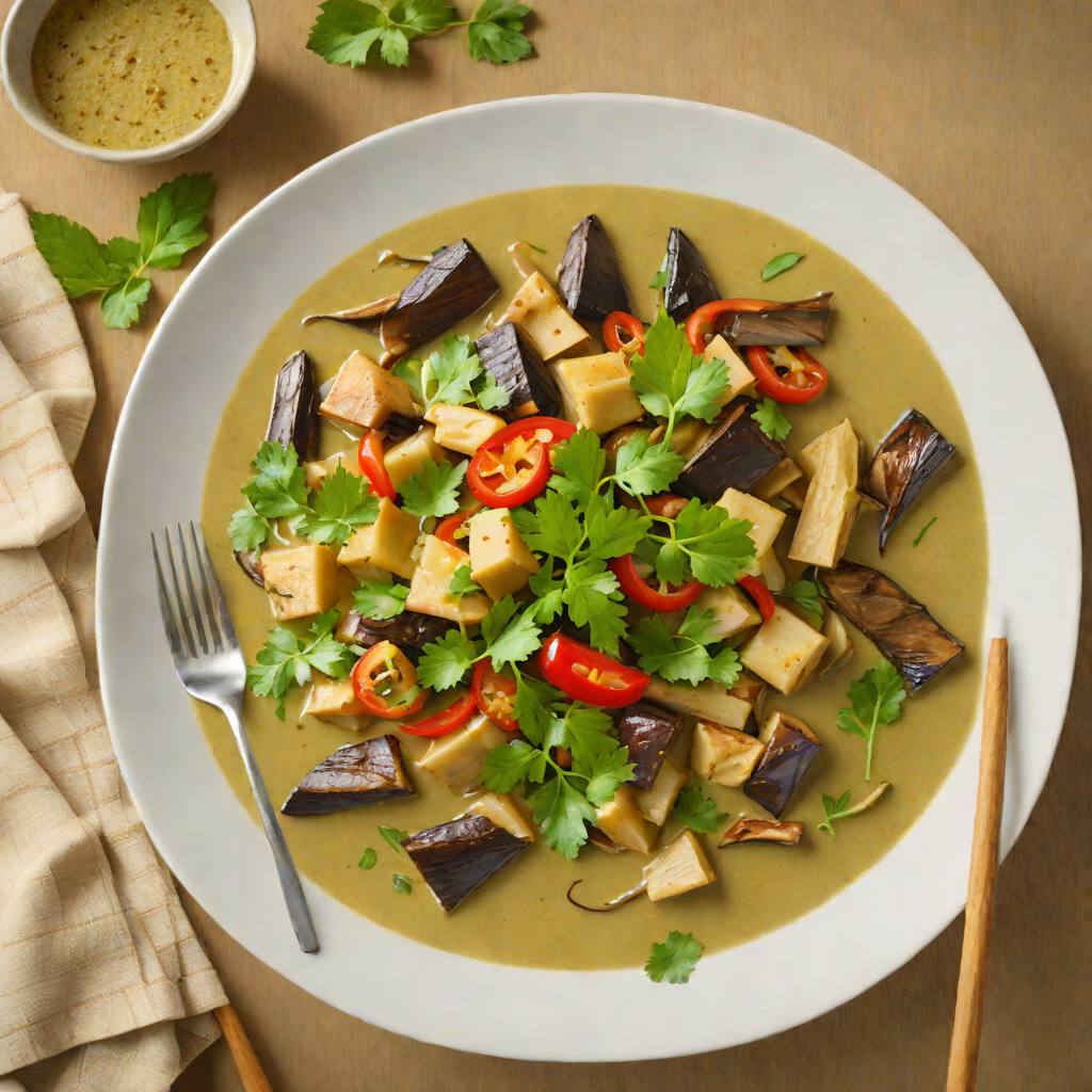 Slow-Simmered Green Curry with Eggplant and Bamboo Shoots