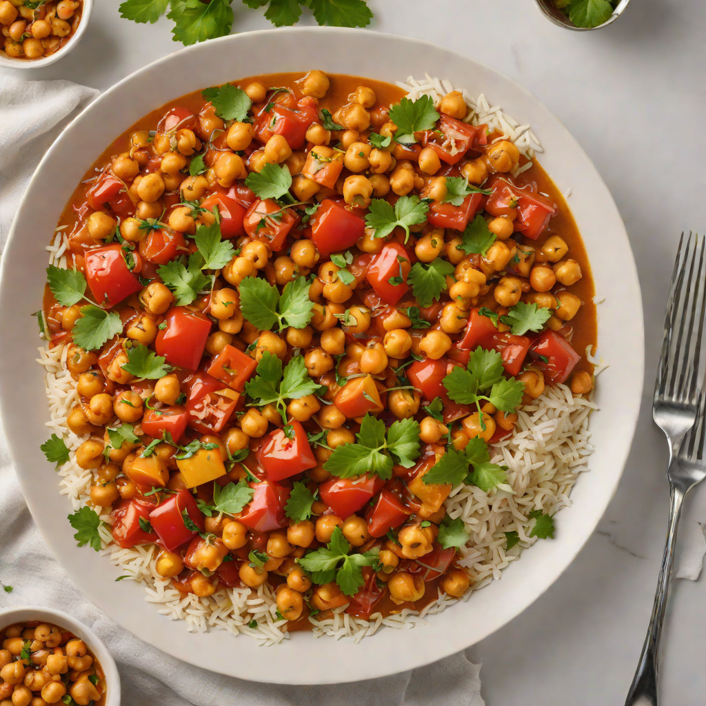 No-Rise Skillet Tomato and Chickpea Curry