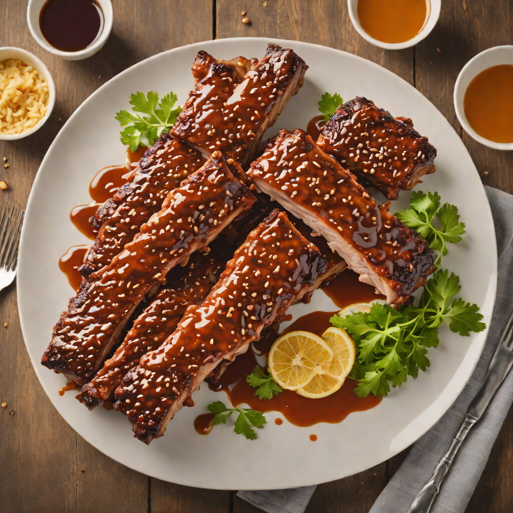 Pan-Seared Pork Back Ribs with Spiced Honey Glaze