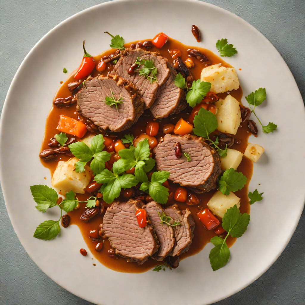 Hidden Chili-Infused Mediterranean Roasted Lamb