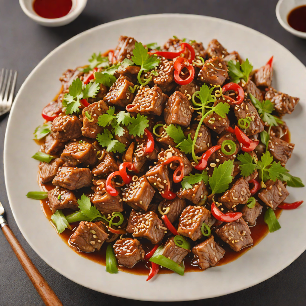 Stir-Fried Pork Back Fat with Garlic and Chili
