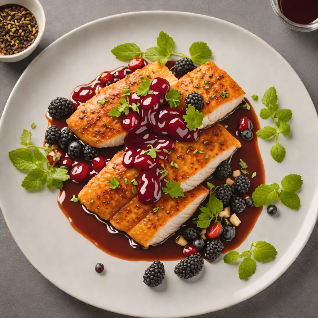 Pan-Seared Tilapia with Açaí Berry Sauce