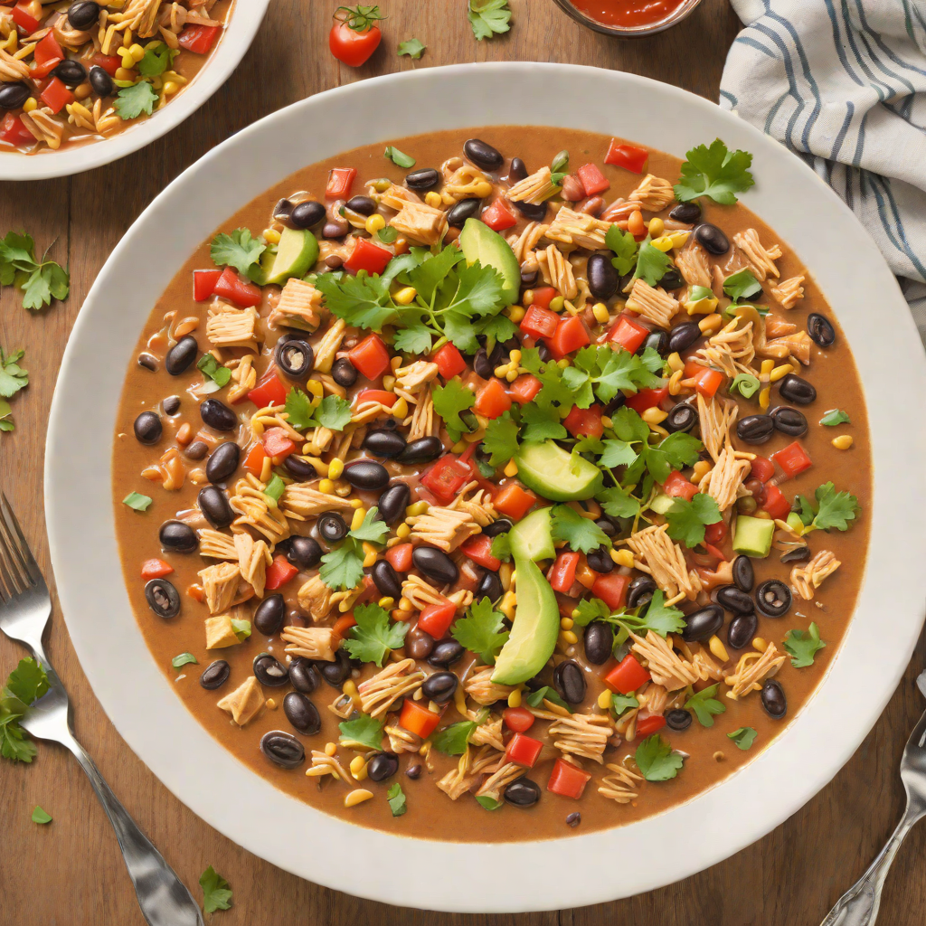 Creamy Tex-Mex Chicken and Black Bean Chili