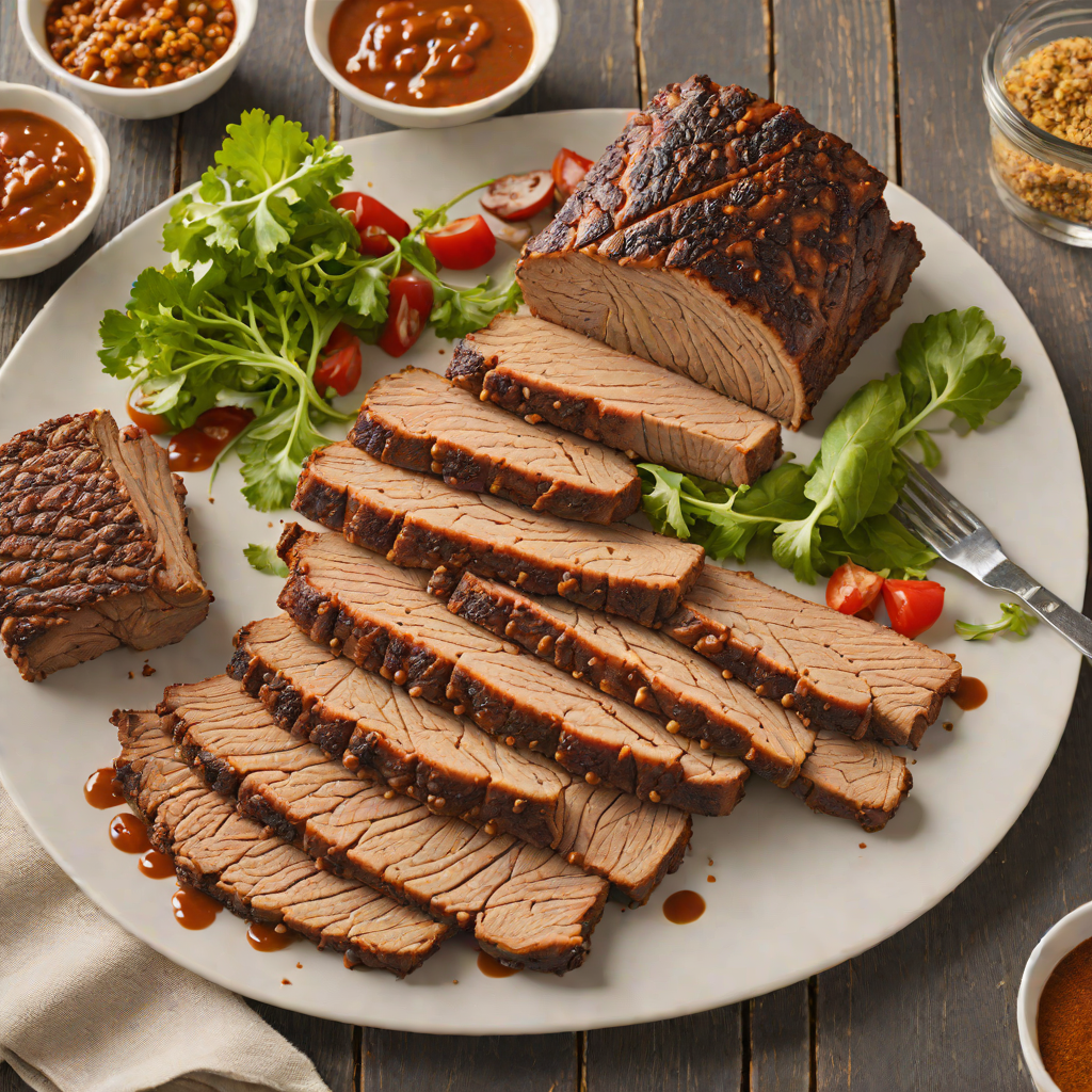 Grilled Texas-Style Brisket with Smoky Mesquite Rub