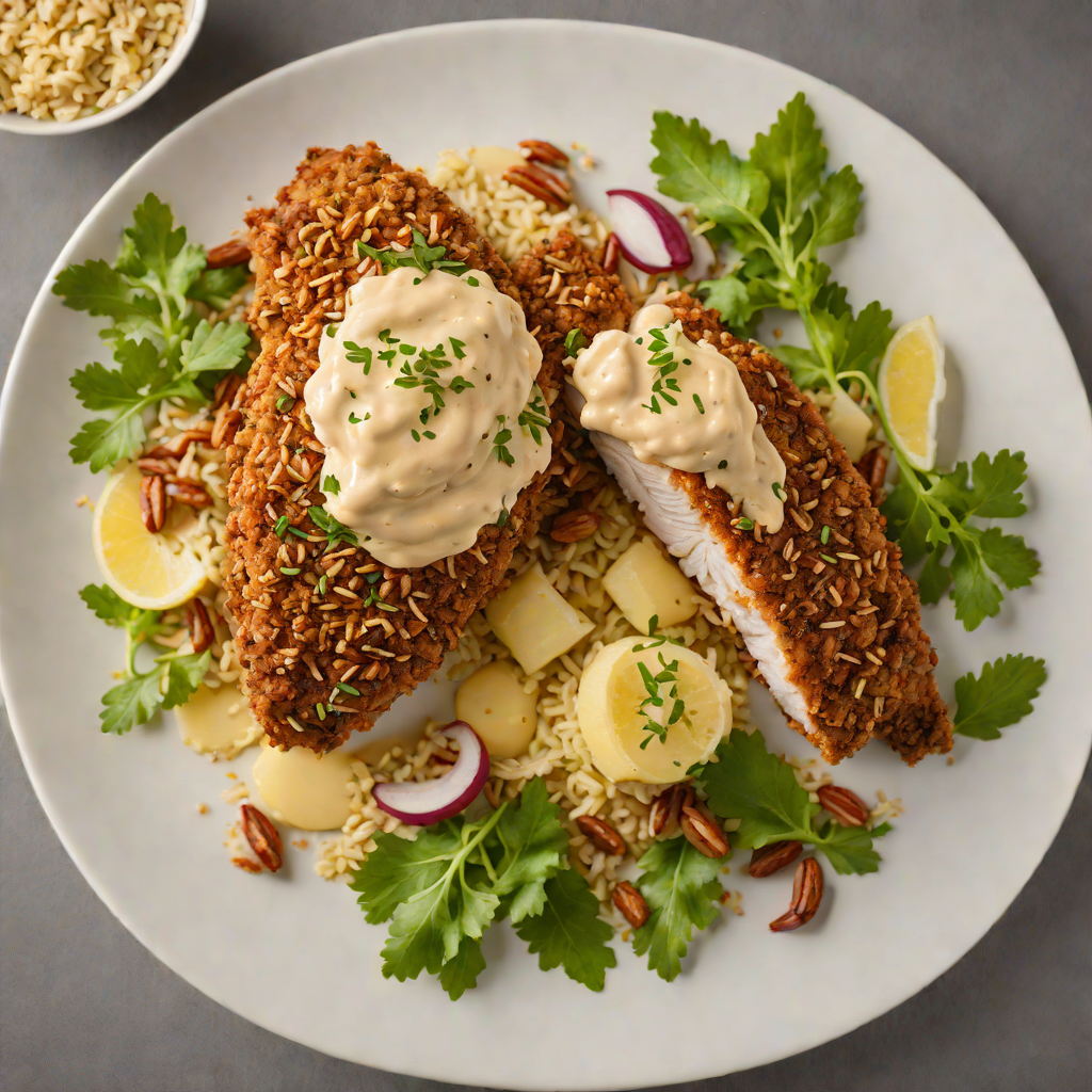 Pecan-Crusted Catfish with Cajun Remoulade