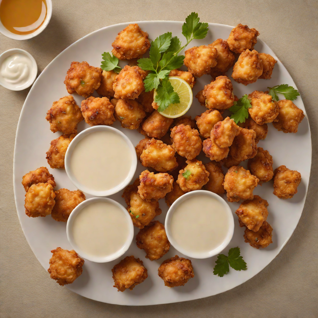 Spicy Honey-Glazed Chicken Nuggets with Buttermilk Dip