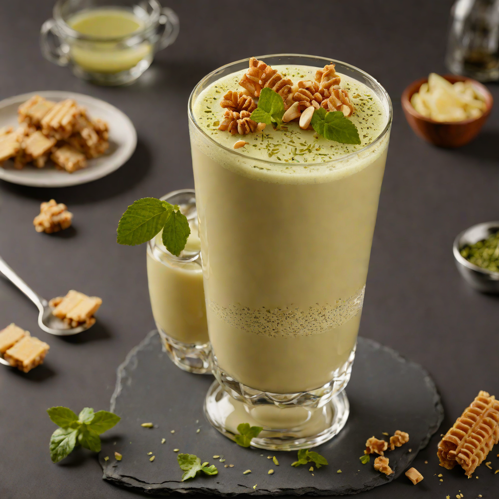 Honey-Ginger Green Tea Latte