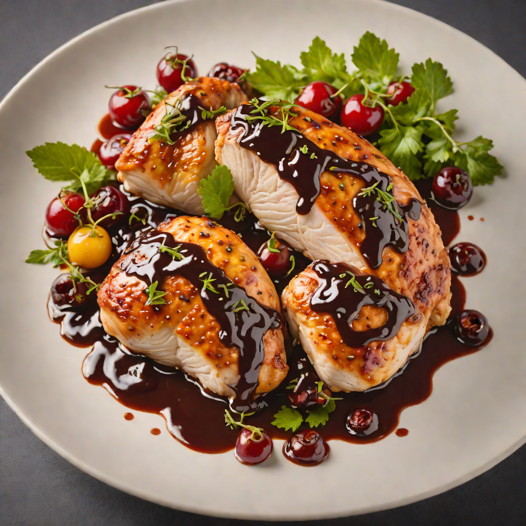 Pan-Roasted Chicken with Michigan Cherry Balsamic Glaze