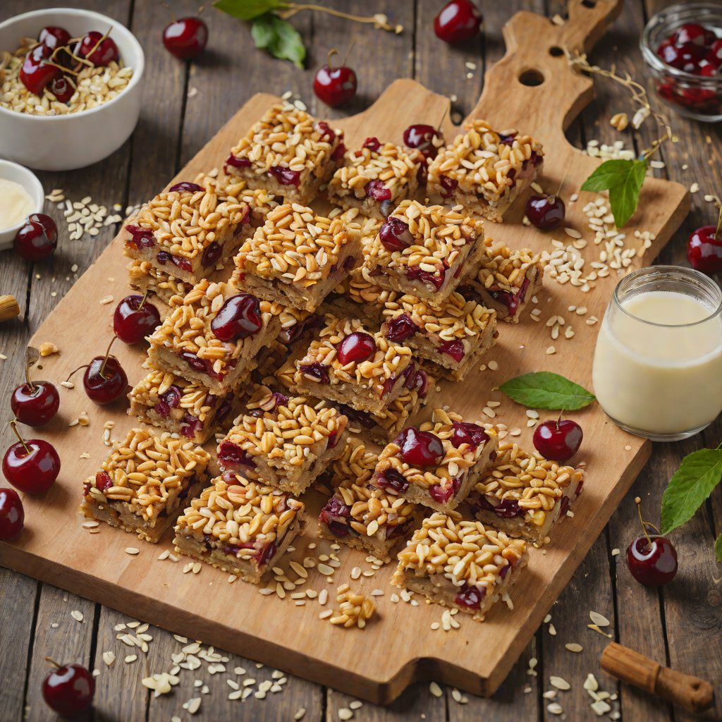 Michigan Cherry and White Chocolate Oat Bars