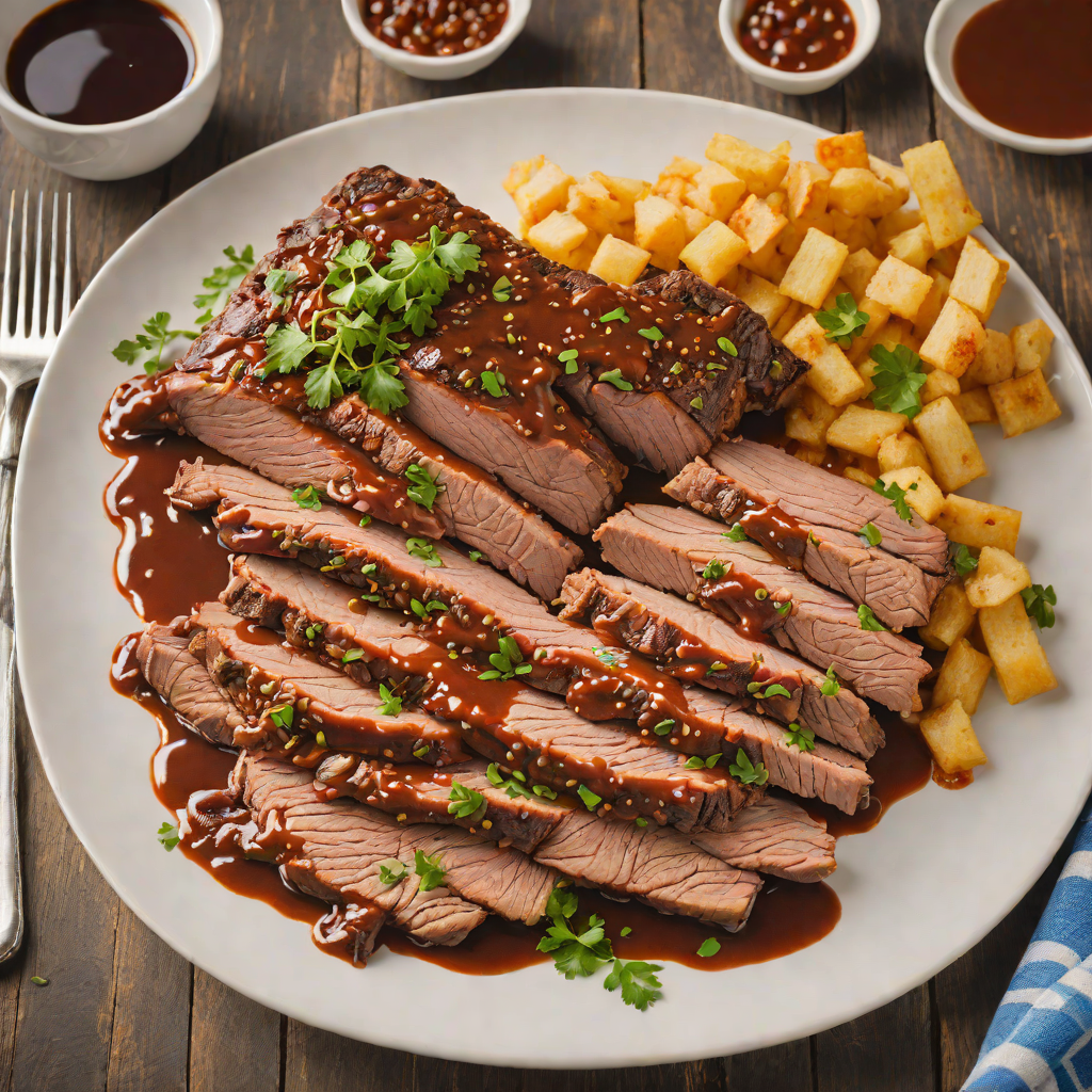 Slow Cooker Texas-Style Beef Brisket with Spicy BBQ Sauce
