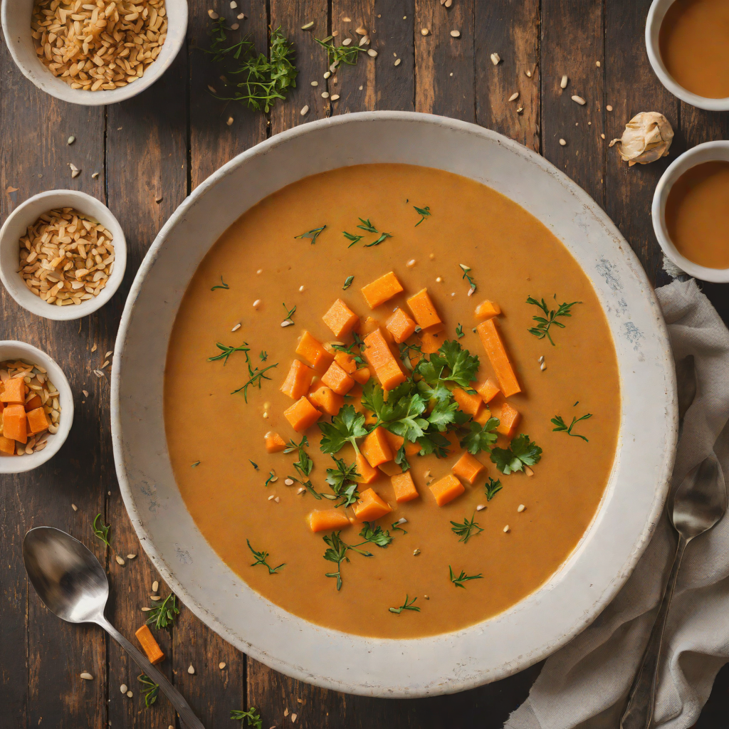 Roasted No-Sugar-Added Spiced Carrot Soup