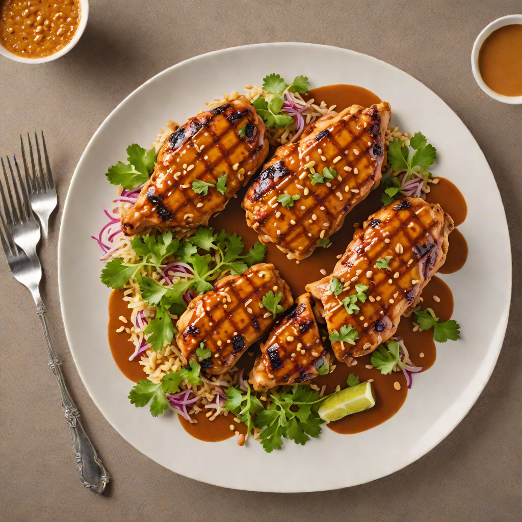 Grilled Peri-Peri Chicken with Spiced African Peanut Sauce