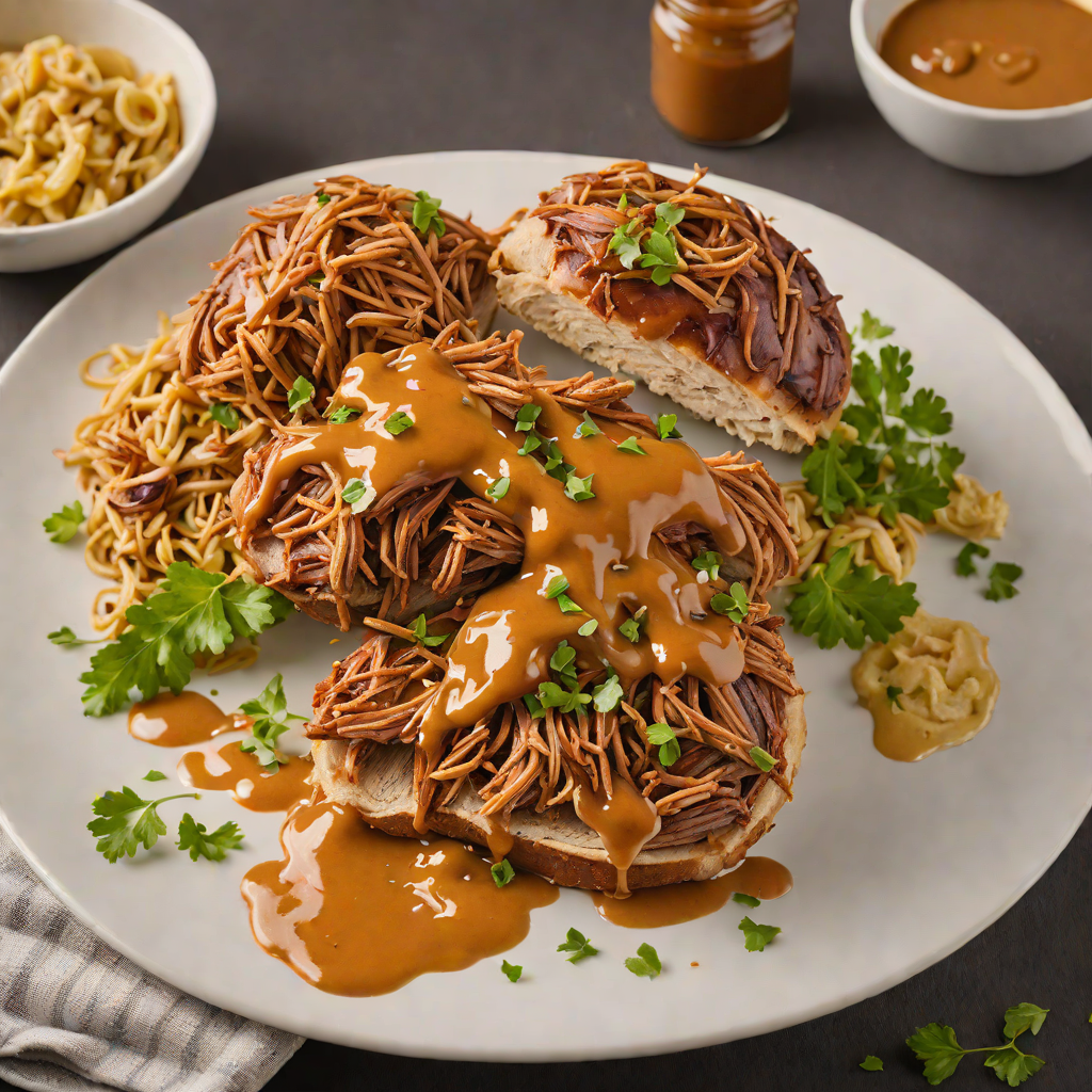 Slow-Smoked Pulled Pork with Carolina Mustard BBQ Sauce