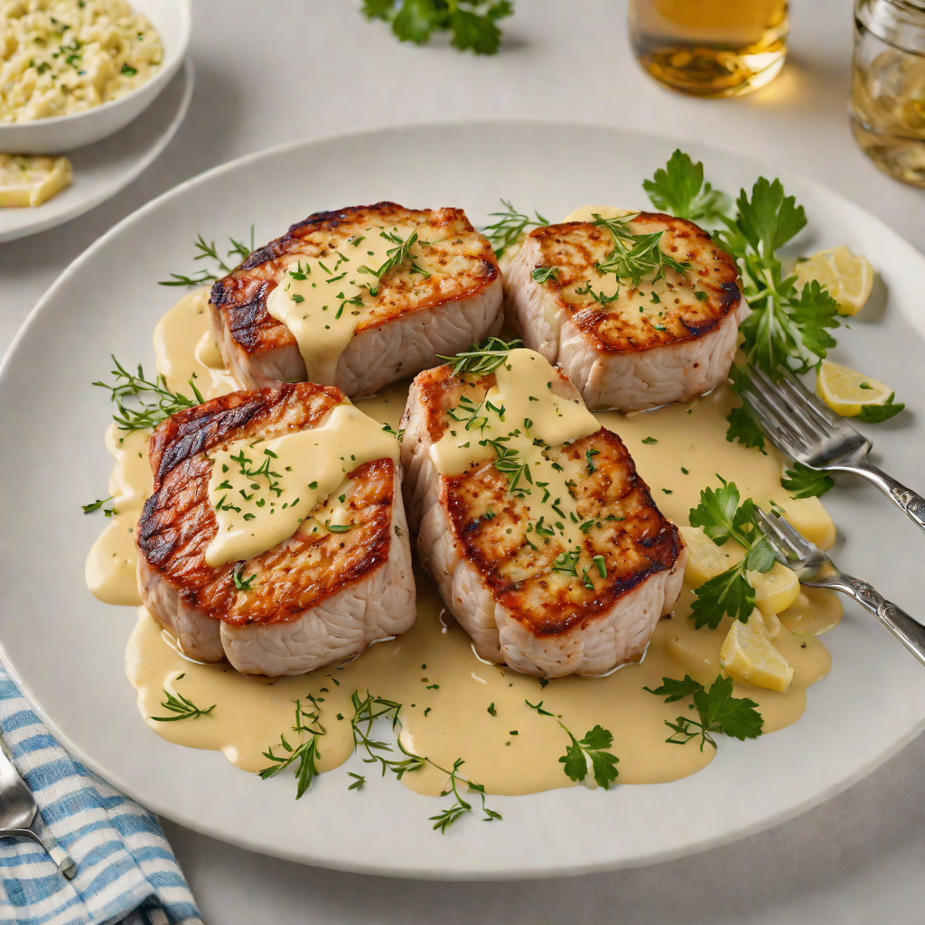 Pan-Seared Pork Chops with Garlic-Herb Butter Sauce