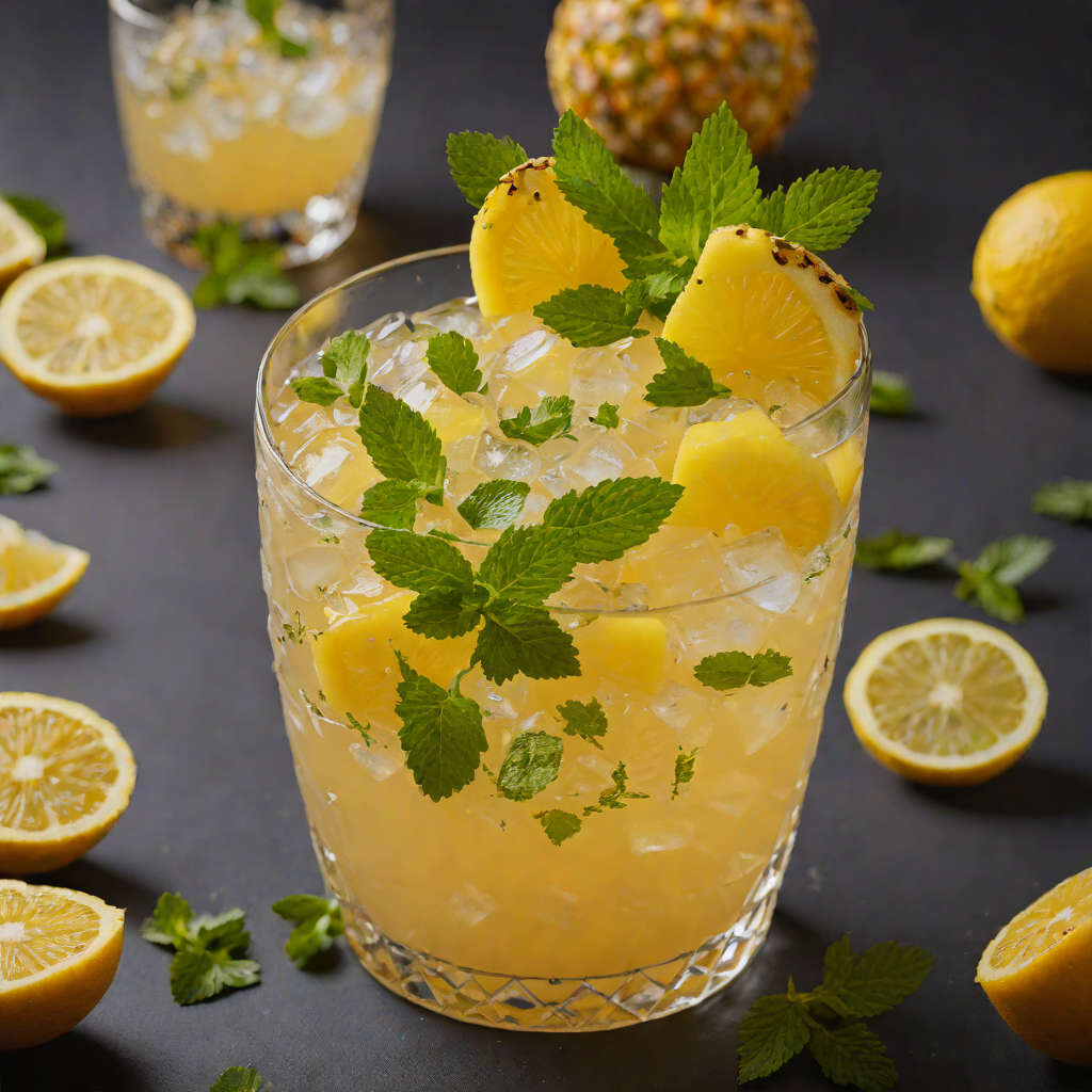 Citrus-Spiced Non-Alcoholic Punch with Pineapple and Mint