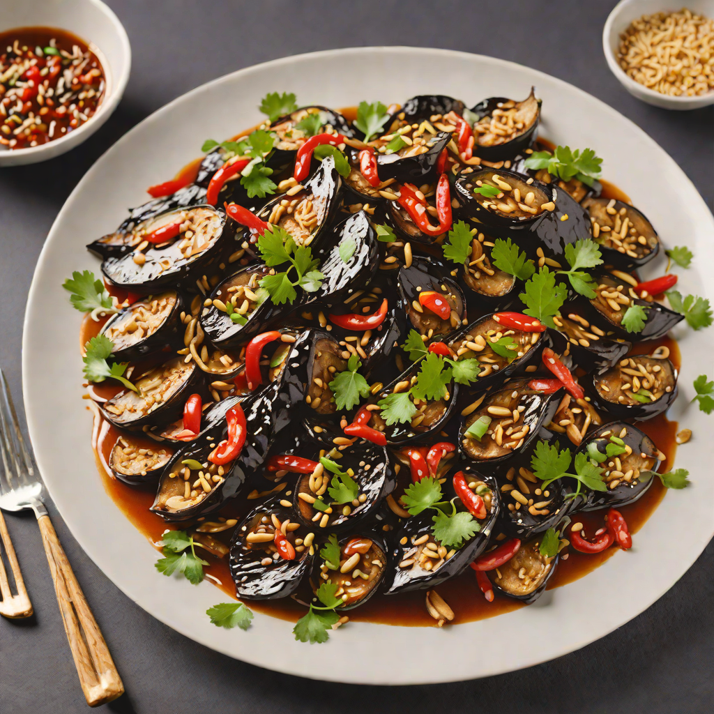 Stir-Fried Garlic Eggplant with Chili and Soy Glaze
