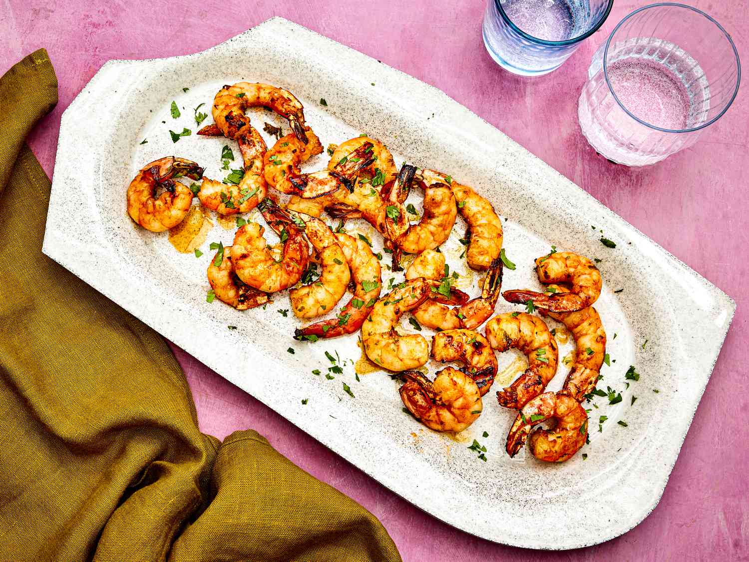 Aperol-Glazed Shrimp with Roasted Fennel