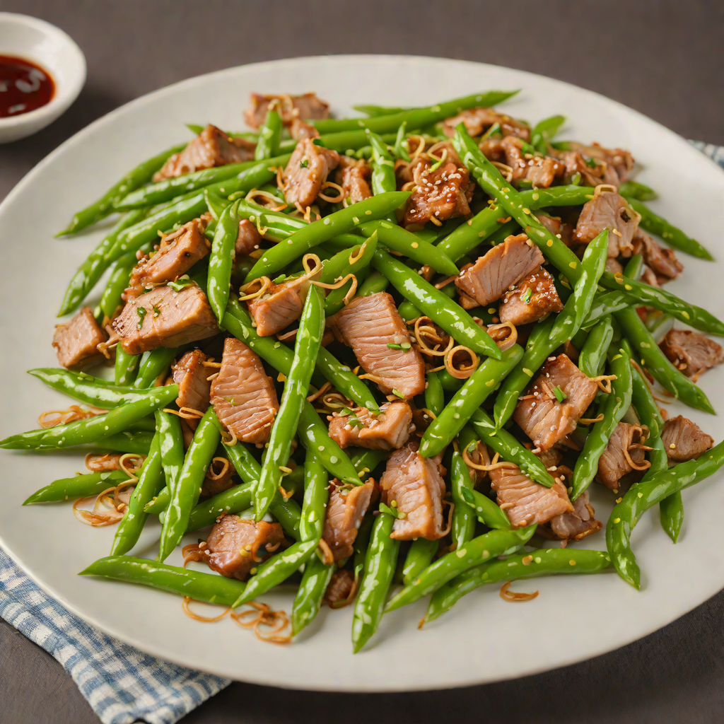Quick Stir-Fried Regional Pork and Green Beans with Ginger