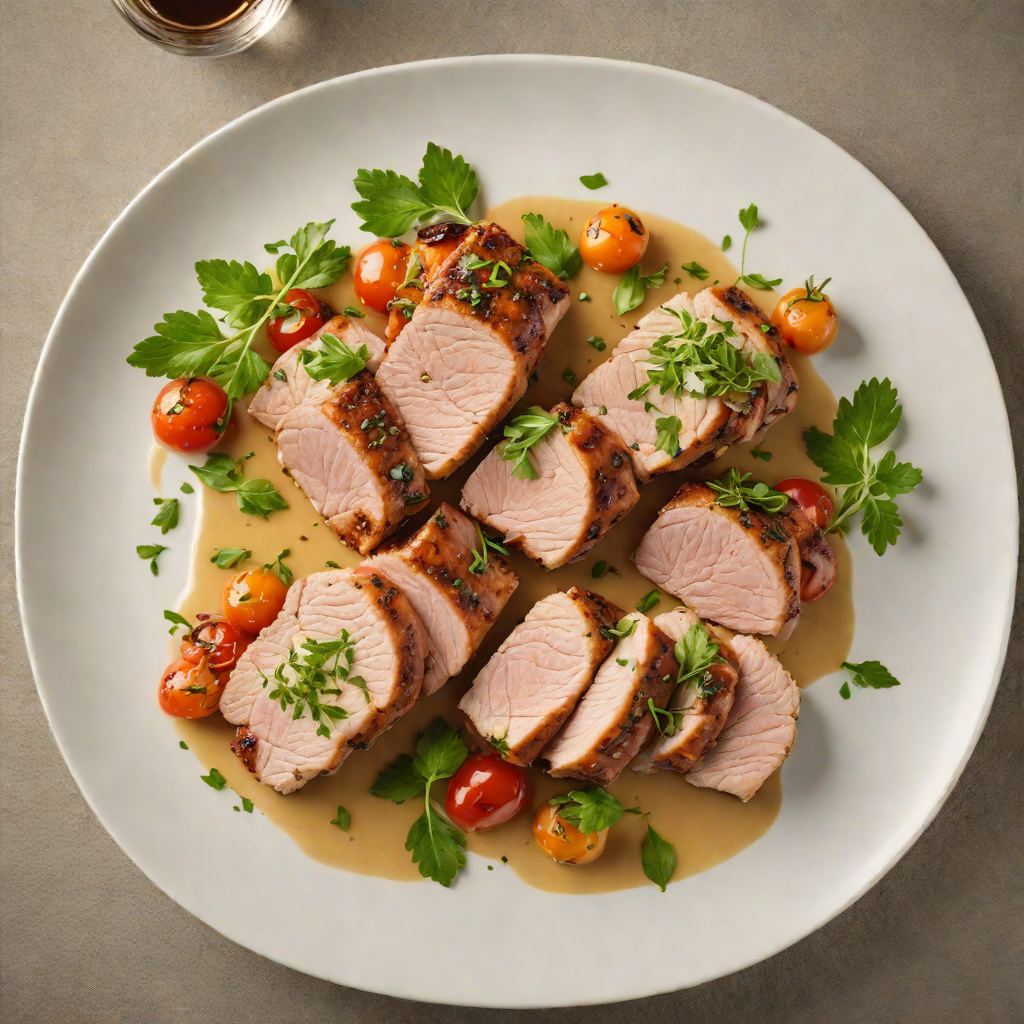 Pan-Roasted Pork Tenderloin with Herb Sauce