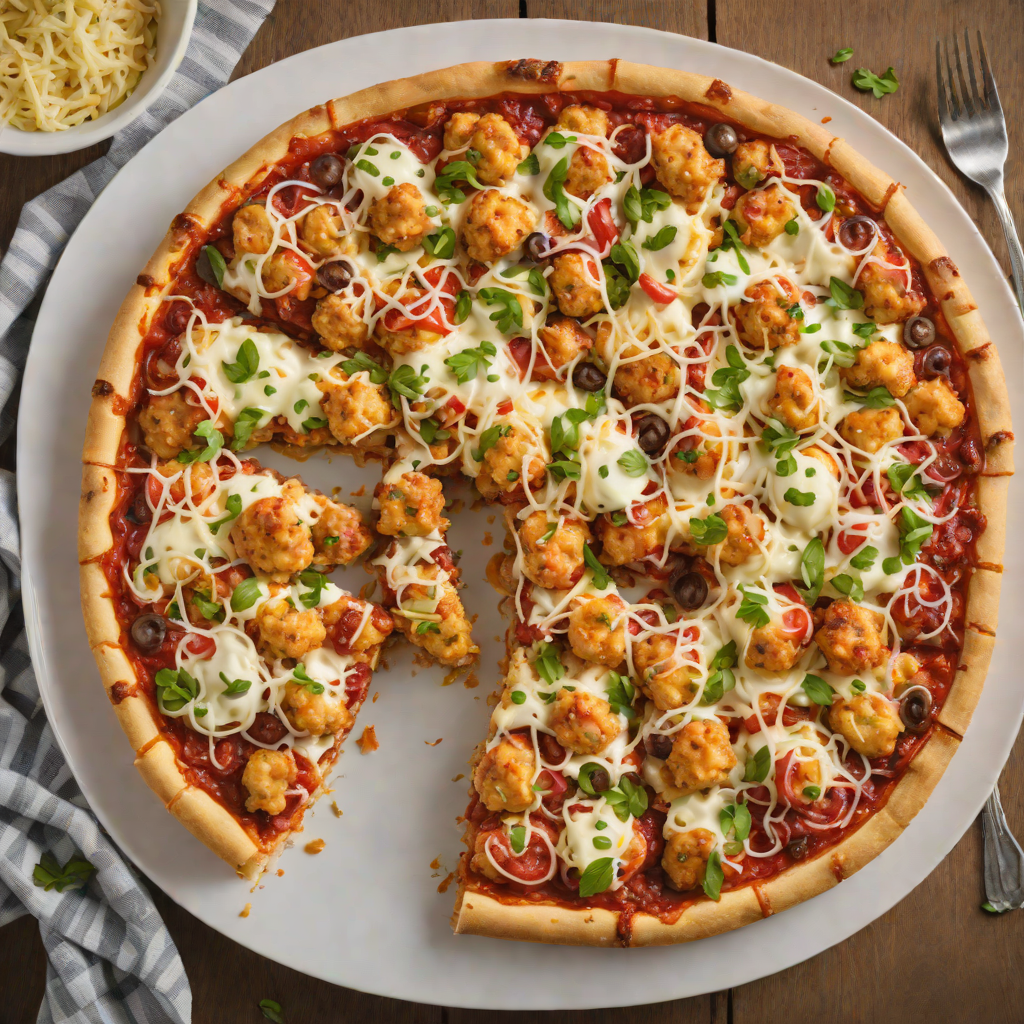 Homemade Tater Tot Pizza Casserole