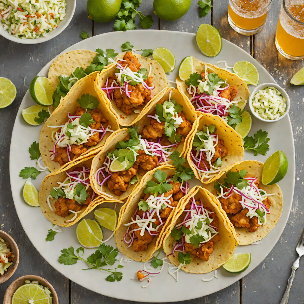 Crispy Beer-Battered Fish Tacos with Cilantro Lime Slaw