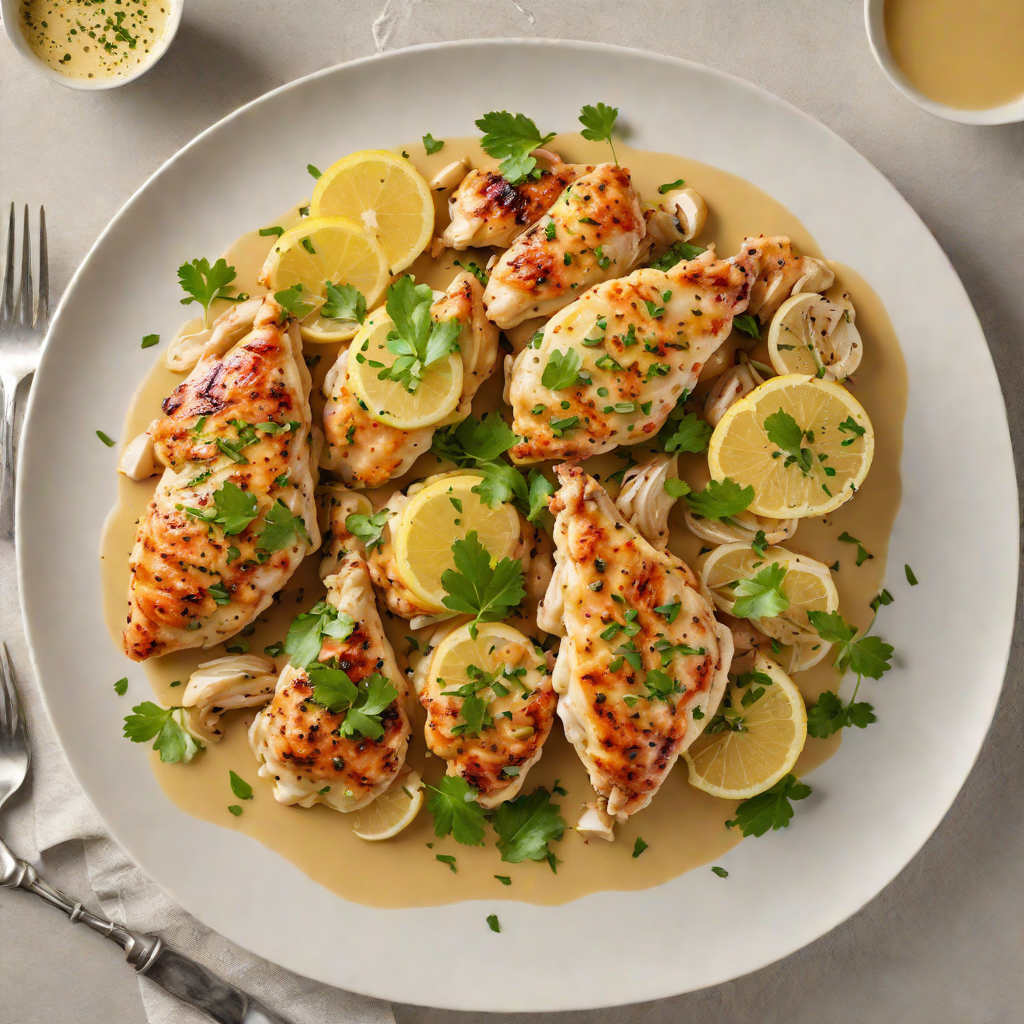 Sautéed Chicken with No-Nonsense Garlic Lemon Sauce