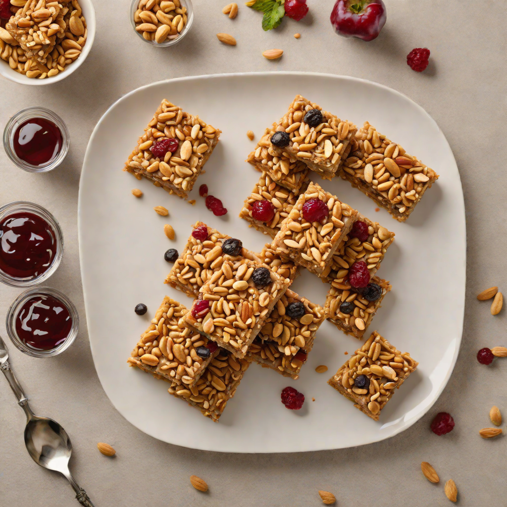 No-Bake Peanut Butter and Jelly Energy Bars