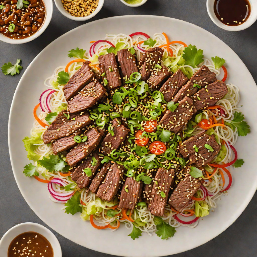 Pan-Seared Korean Beef Bulgogi with Scallion Sesame Salad