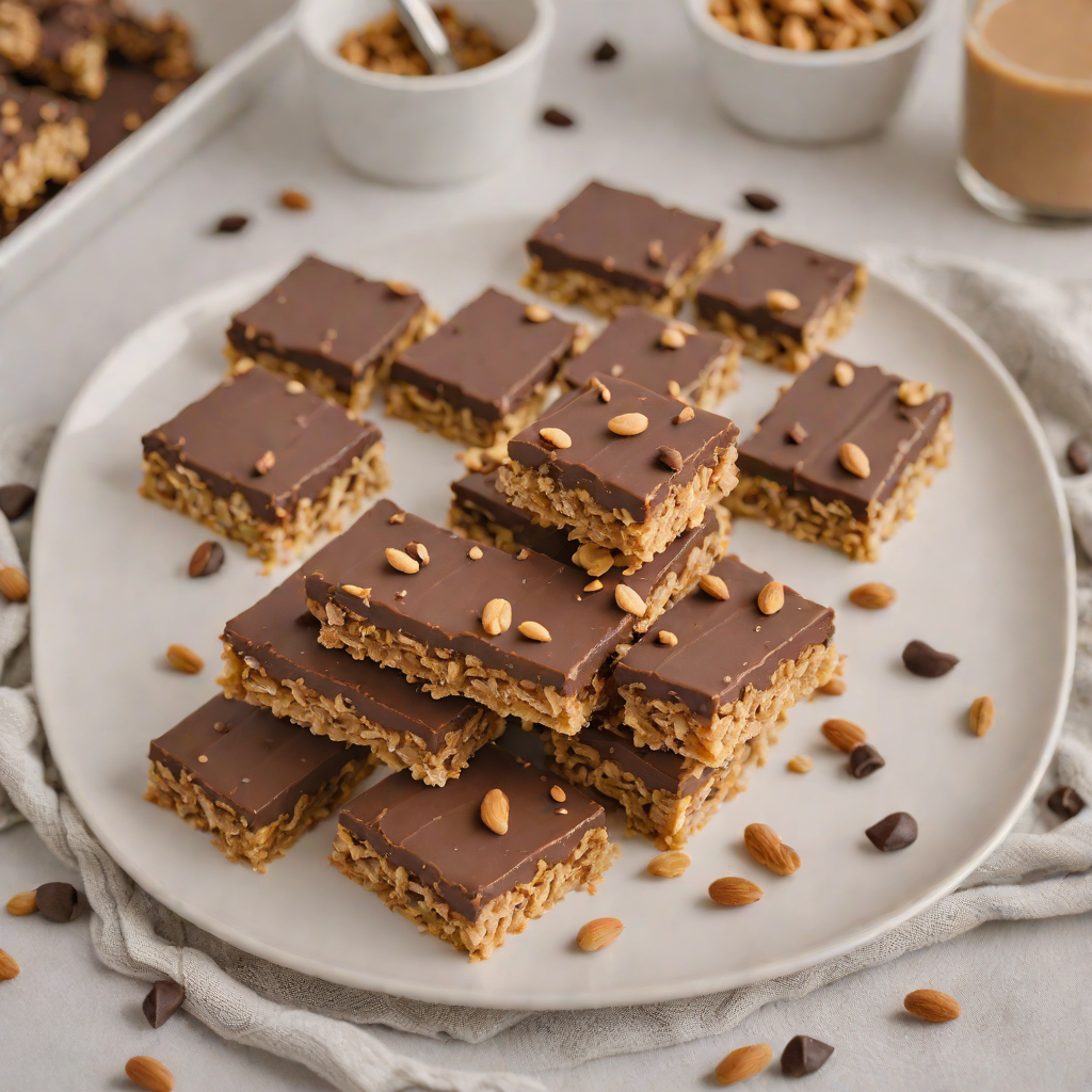 No-Bake No-Bake Peanut Butter Chocolate Oat Bars