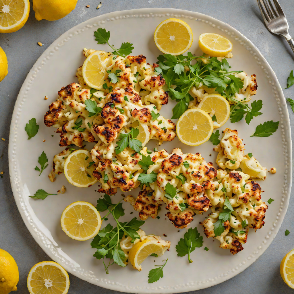 Lemon-Tahini Roasted Cauliflower Steaks