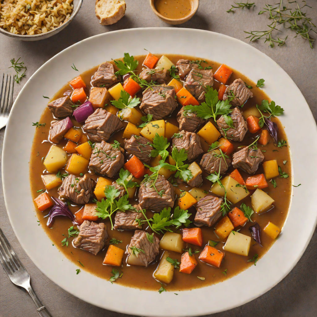 Medieval Herb-Steeped Lamb Stew with Root Vegetables