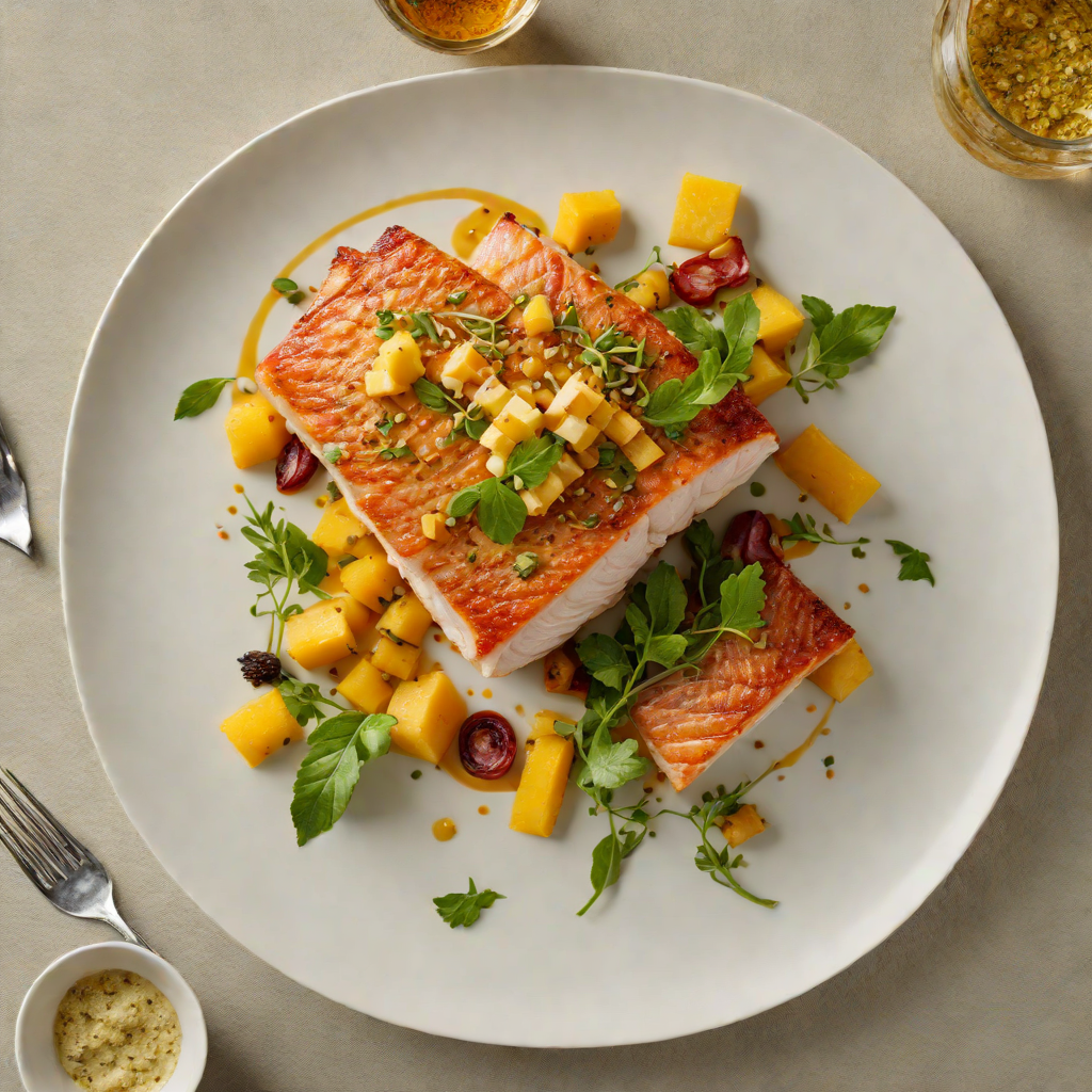 Pan-Seared Snapper with Kumara and Lemon Myrtle Butter