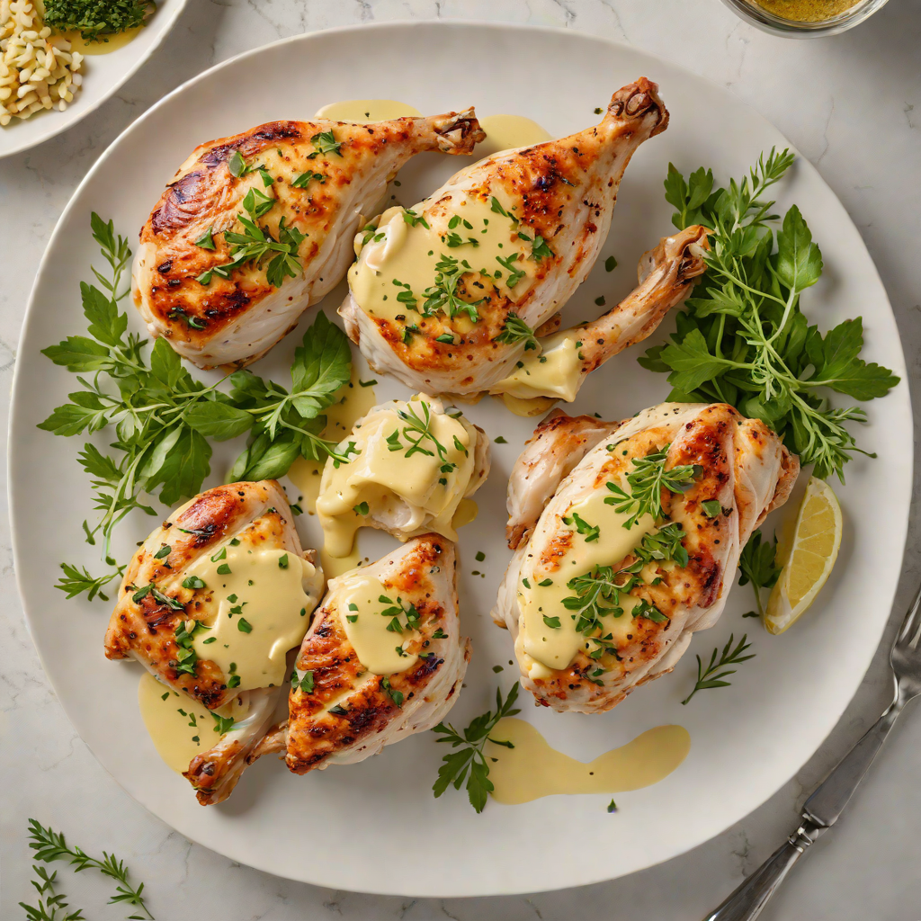 Pan-Seared Regional Chicken with Garlic Herb Butter