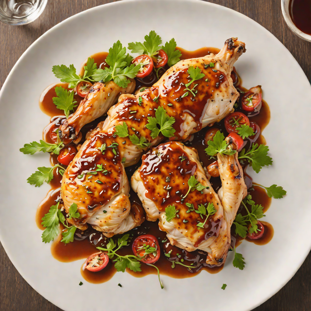 Pan-Seared Chicken with Spicy No Sauce Reduction
