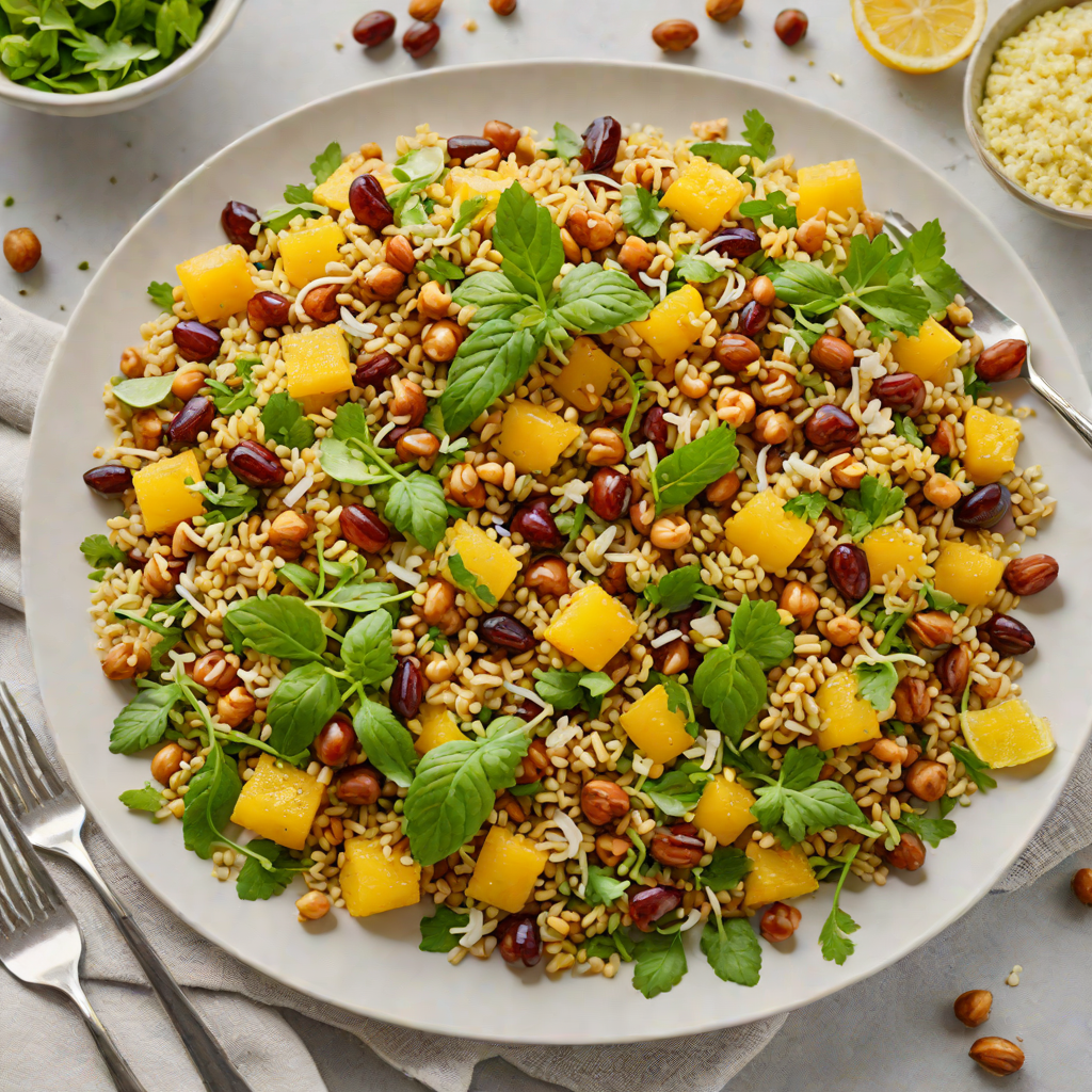 Gluten-Free Quinoa Salad with Roasted Chickpeas and Citrus Vinaigrette