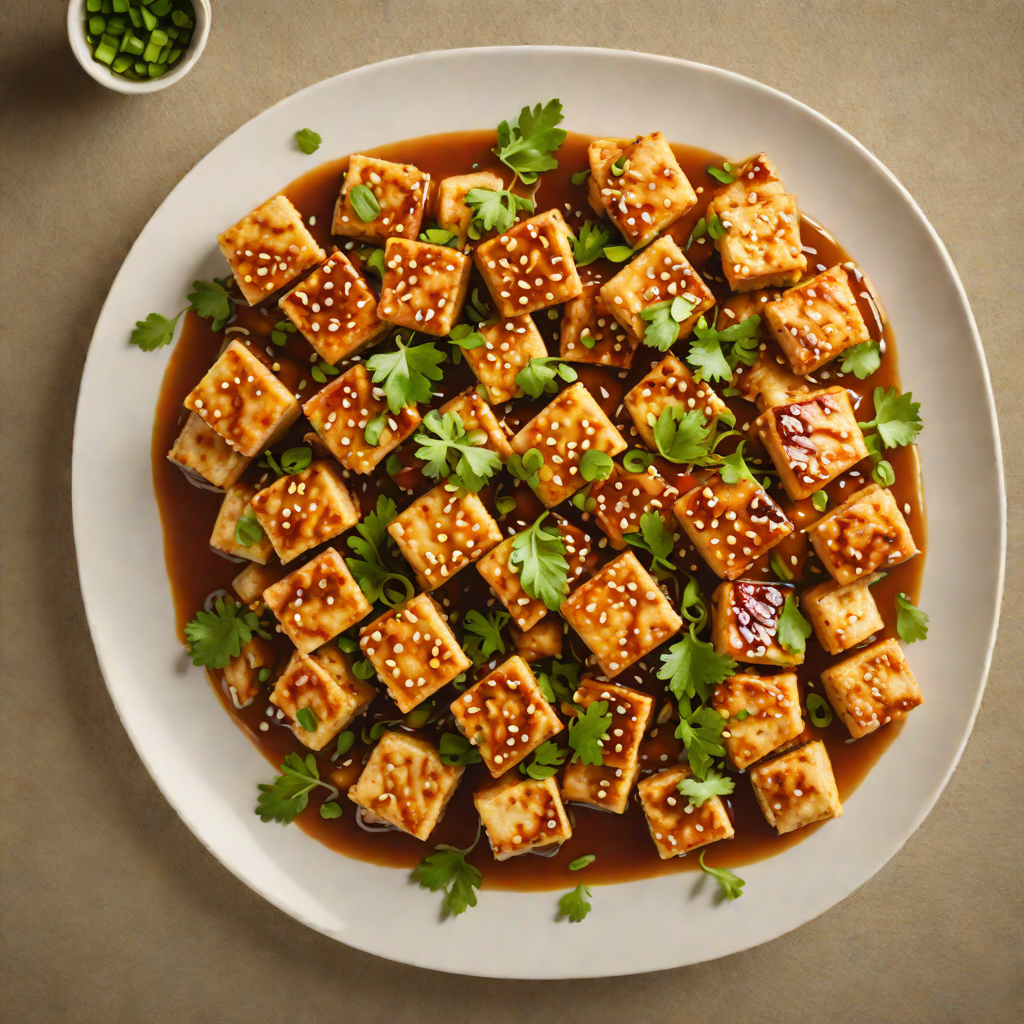 Stir-Fried Tofu with No-Soy Garlic Sauce