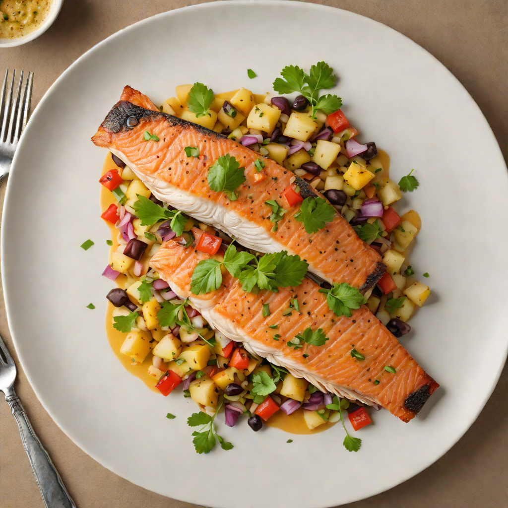 Pan-Seared Trout with Andean Potato Hash and Huacatay Sauce