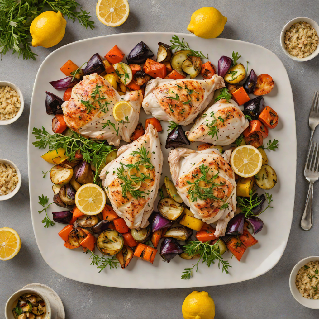 Lemon-Thyme Sheet Pan Chicken with Roasted Vegetables