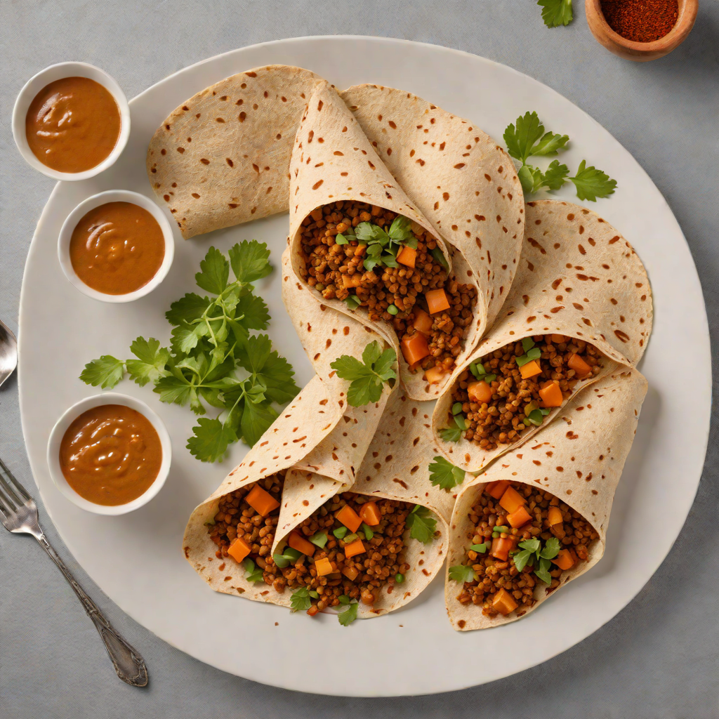 Berbere-Spiced Injera Wrap with Lentil Stew
