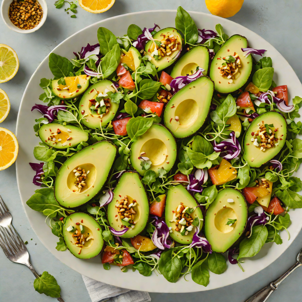 Grilled Citrus-Scented California Avocado Salad