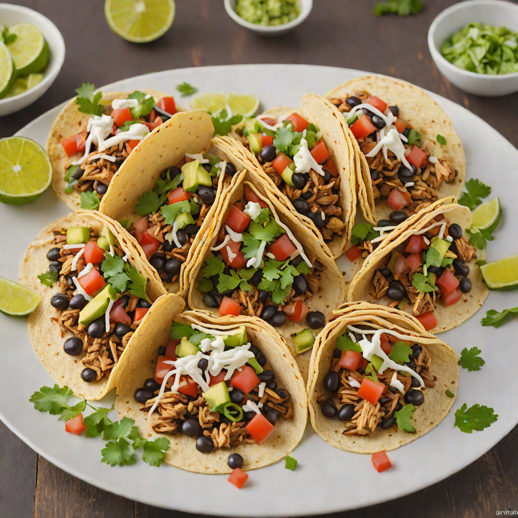 Texan-Californian Fusion Black Bean and Grilled Chicken Tacos