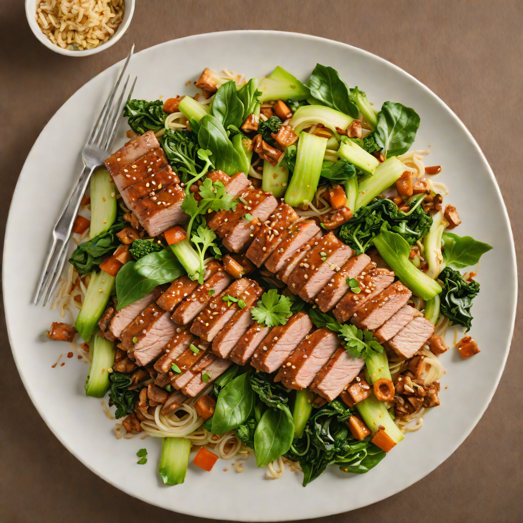 Stir-Fried Pork Tenderloin with Ginger and Bok Choy