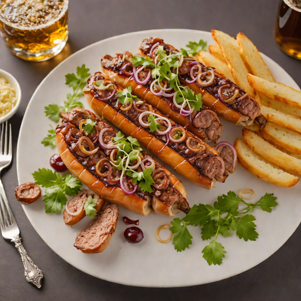 Grilled Wisconsin Bratwurst with Beer-Onion Relish
