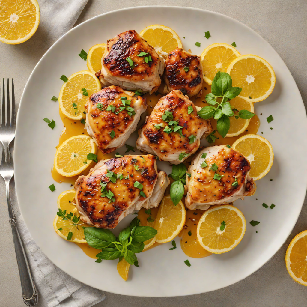 Pan-Seared Chicken Thighs with Citrus and Garlic