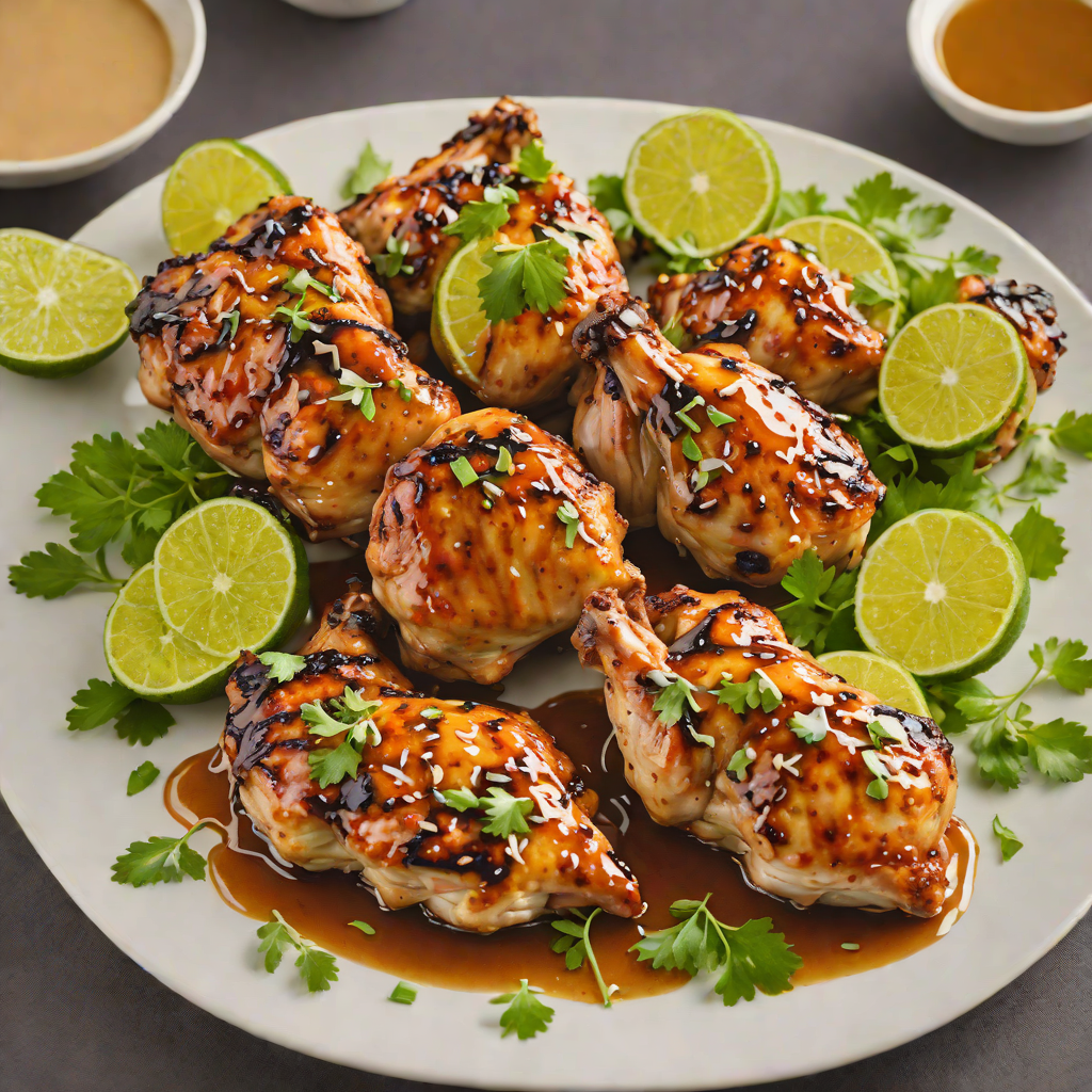 Honey-Lime Glazed Grilled Chicken Thighs