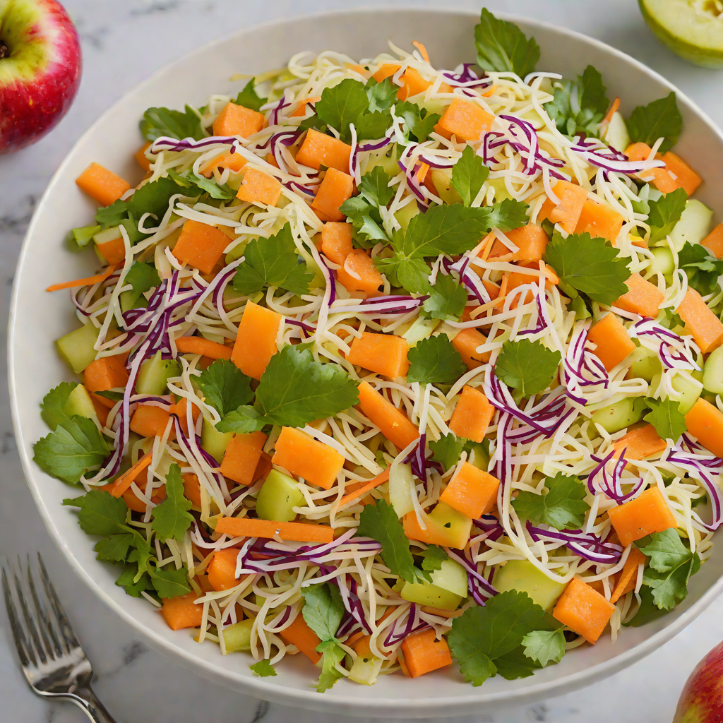 Frozen Apple and Carrot Slaw with Citrus Dressing