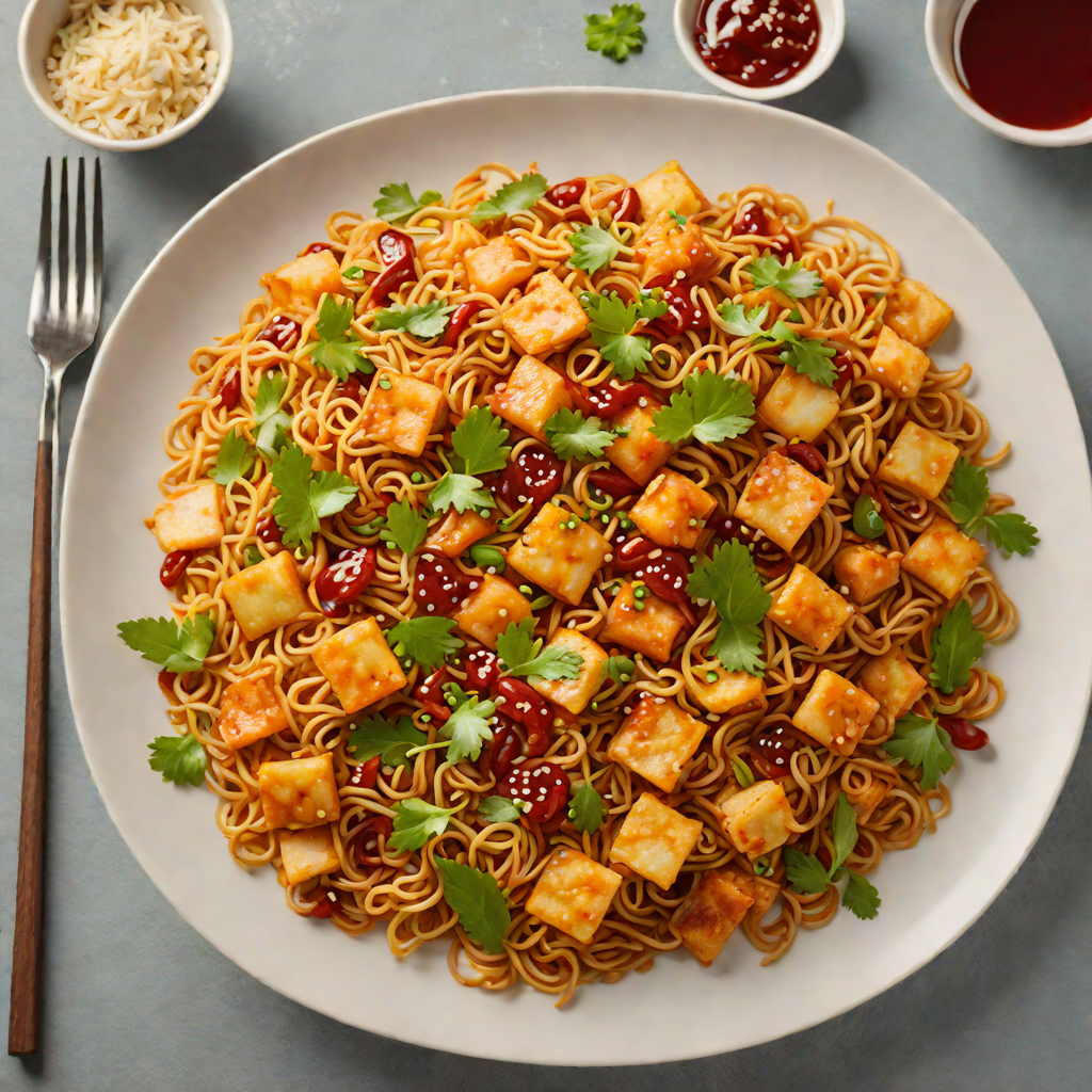 Spicy Korean-Style Stir-Fried Rice Cakes with Gochujang
