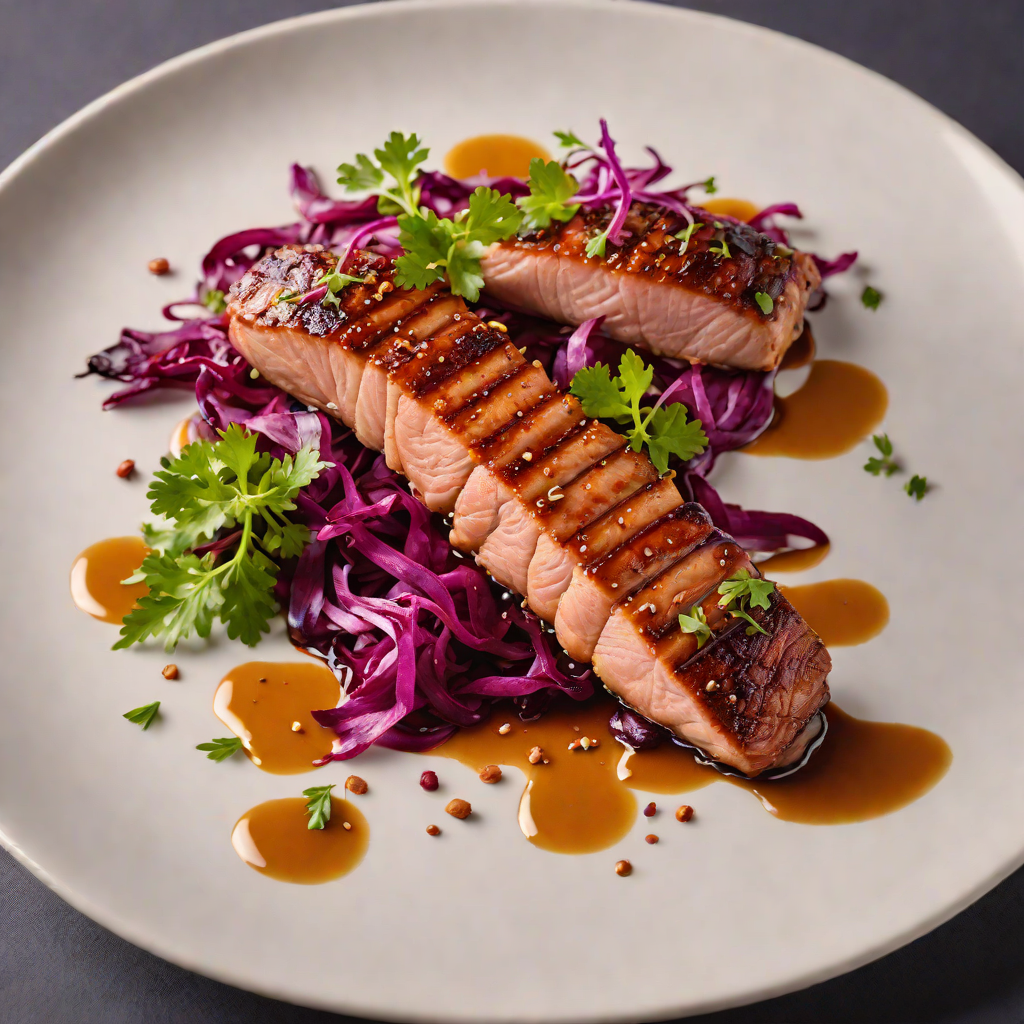 Falmouth Bay Honey-Glazed Duck Breast with Spiced Red Cabbage