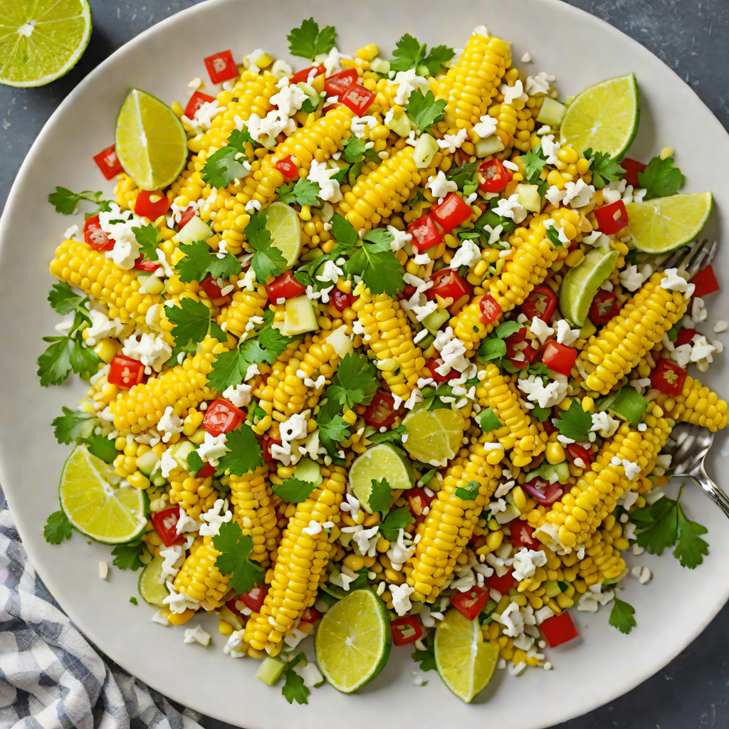 Game Day Street Corn Salad with Cotija and Lime