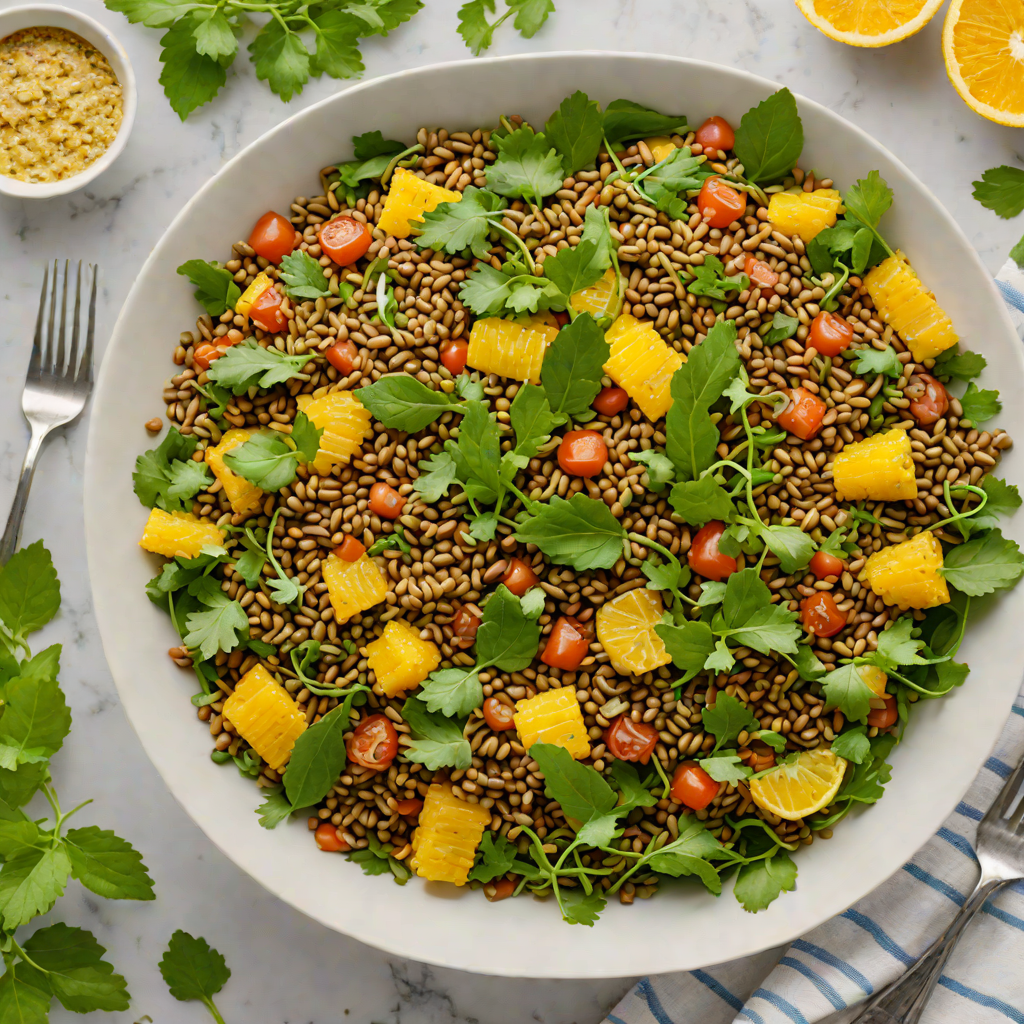 Ethiopian-Inspired Lentil Salad with Citrus and Fresh Herbs